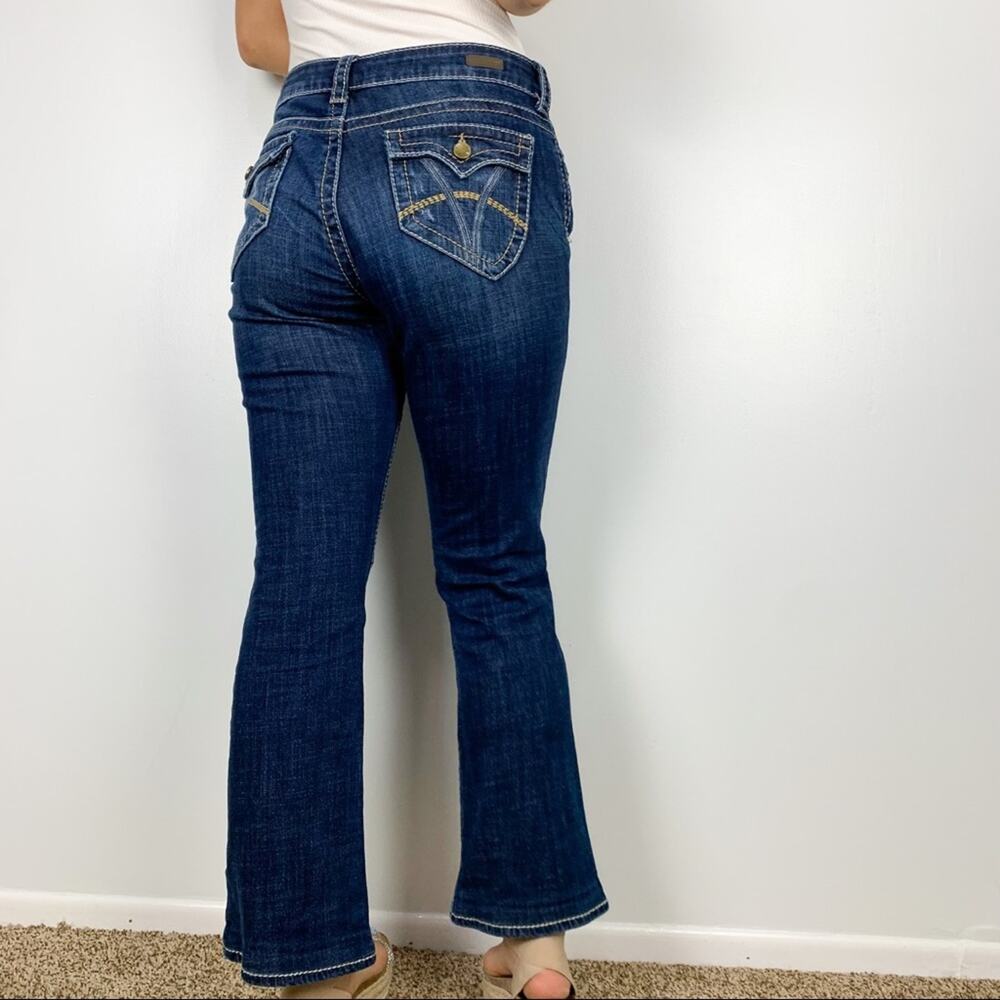 Kut from the Kloth Natalie Dark Wash High Rise Contrast Bootcut Jeans Size 6 - Picture 7 of 14